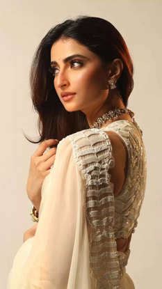 Palak Tiwari radiates grace in an ethereal white organza saree