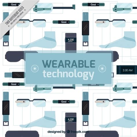 Wearable technology set | Free Vector
