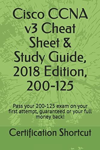Buy Cisco CCNA v3 Cheat Sheet & Study Guide, 2018 Edition, 200-125 ...
