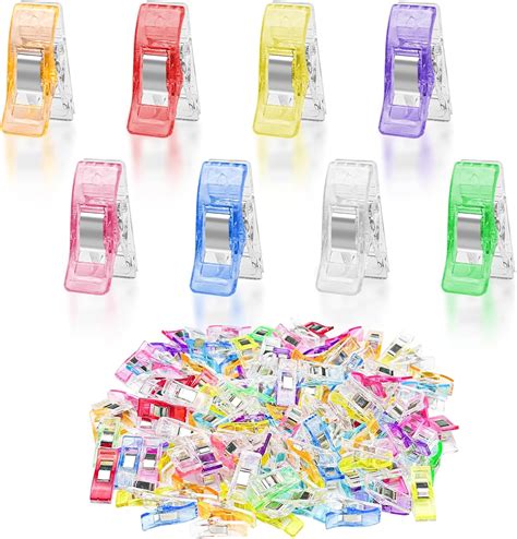 Cymbryxt 120 Pcs Sewing Clips for Fabric, Quilting Clip Metal Small ...