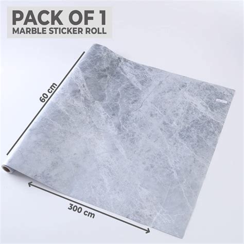 Kuber PET Wallpaper Self-Adhesive Oilproof Waterproof DIY Marble Design ...