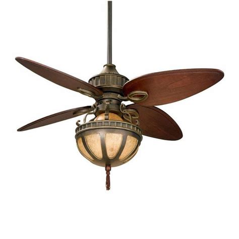 JS-LXR CLassic AC 60" Chandelier Fan FA0068 Bronze Body & 4 Walnut Sol