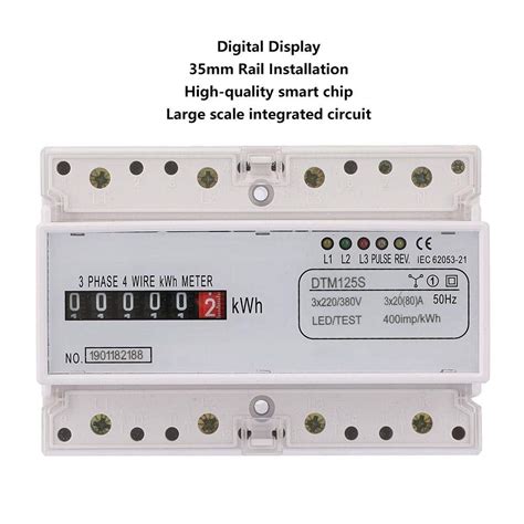 Buy Electric Power Meter,Jarchii Digital Power Meter, 220/380V 20-80A 3 ...