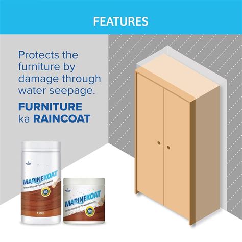 Pidilite Marinekoat Waterproof coating for Wood Surfaces 1 L