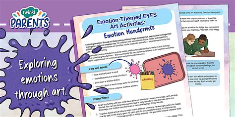 Emotions Handprints Craft for SEND Children