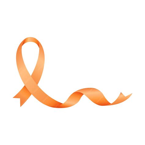 Orange Awareness Ribbon Clipart