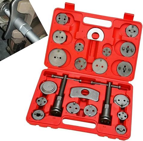 VLAND Universal Car Disc Brake Caliper Piston Rewind Tool Kit 22PCS, Compressor Wind Back Repair ...