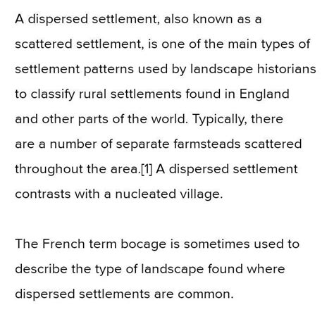 How are scattered settlement shown in the map name them - Brainly.in