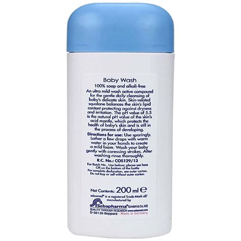 Buy SEBAMED BABY GENTLE WASH 50ML|PH 5.5| WITH ALLANTOIN| NO TEARS ...