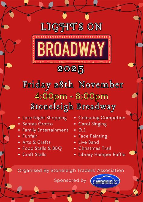 Lights on Broadway 2025, Stoneleigh Broadway, Epsom, KT17 , United ...
