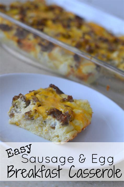 Easy Sausage and Egg Breakfast Casserole Recipe