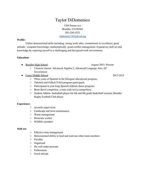 resumeTaylorDiDomenico | PDF