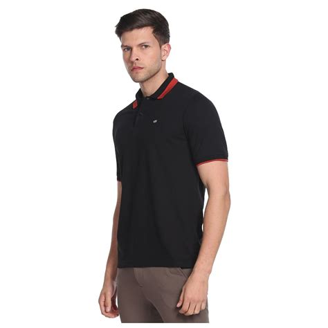 Buy Arrow Sports Tipped Collar Solid Polo T-Shirt Online
