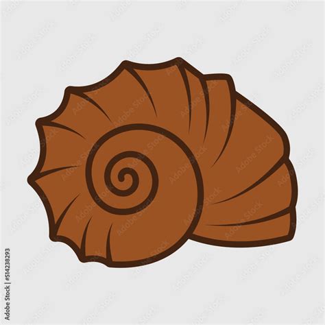 Seashell Clipart SVG Cut File, Shellfish Svg, Stock Vector | Adobe Stock