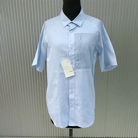 【2012SS】新品/シッソイドcissoid/デッドストック/半袖/ポケット付/シャツ/ブルー/M/定価18900/ | 古着屋 ...
