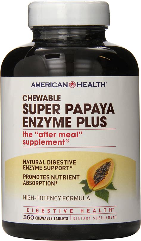 Amazon.com: American Health Original Papaya Digestive Enzyme Chewable ...