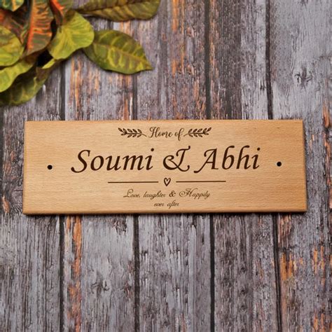 Wooden Name Plate 01 – handmadelovebytanya