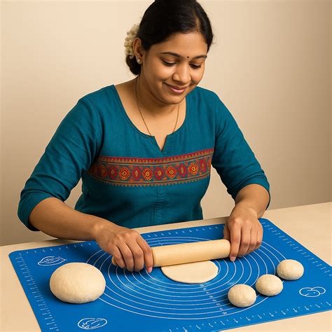 🫓 RotiMaster Premium Non-Slip Silicone Roti Rolling Mat – Wittikart