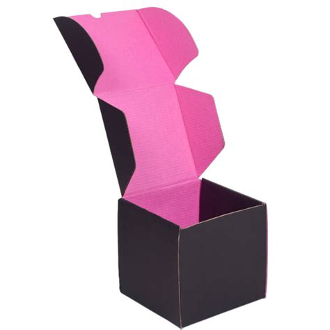 Buy Best Quality U-Pack Black & Magenta Colour 10 x 10 x 3 Mailer Boxes ...