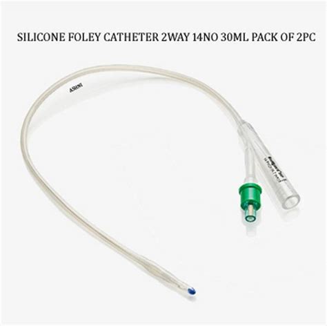 Ashni SAFECATH Silicon Foley Catheter 14number 30ml For Single Use pack ...