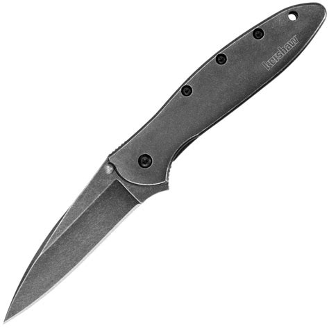 Kershaw Ken Onion Leek Pocket Knife (BlackWash Plain Edge)