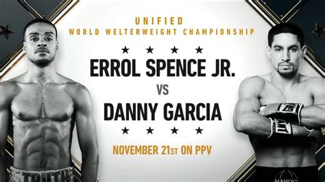 Errol Spence Jr. vs Danny Garcia - November 21, 2020 on FOX PPV