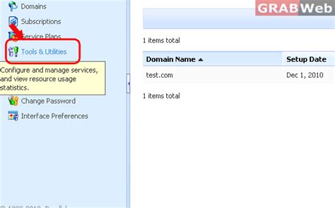 How to restore data from a backup file in Plesk 10 - GRABWEB [India]