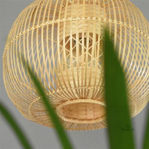 Huba Bamboo Pendant Light - Handcrafted Mushroom Lamp | Storoot Kerala