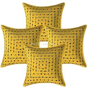 Buy Stylo Culture Decorative Cotton Cushion Covers 16x16 Inch ...