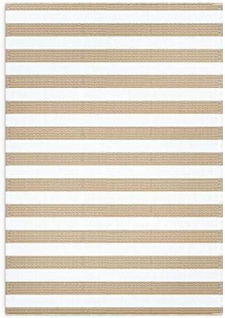 Buy SHRADHA MATS - Chatai Floor Mat HoneycombCoffee & White Reversible ...