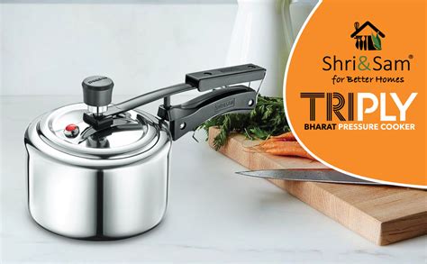 Stainless Steel Triply Bharat Pressure Cooker