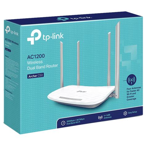 Buy Tp-Link AC1200 Dual Band WiFi 5 Router (4 Antennas, 5 LAN Ports, MU ...
