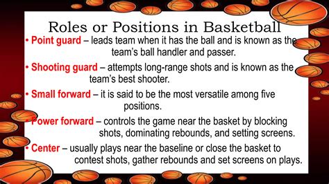History and positions of basketball | PPTX