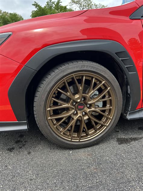 ‘18 STI Wheels Powder Coated Bronze : r/wrx_vb