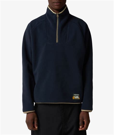 HUMAN MADE Half-Zip Fleece Pullover | Navy Blue | SVD