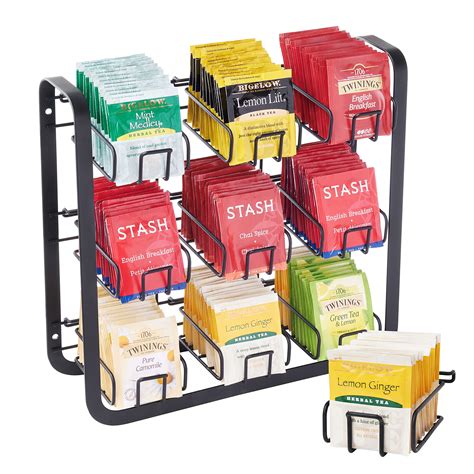 Amazon.com: NHZ Tea Bag Holder Stainless Steel 3 Tier, Tea Holder For ...