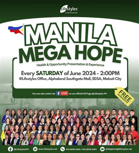MANILA MEGA HOPE, 4th floor League One Southgate Mall, 1200 Makati ...
