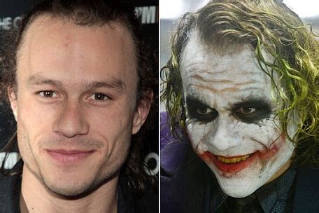 Heath Ledger Joker No Makeup