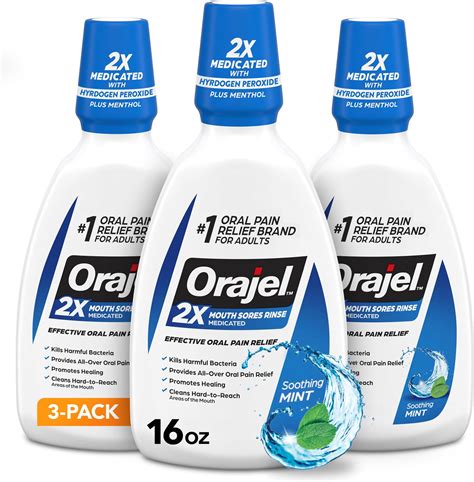 Amazon.com : Oral-B Mouth Sore Mouthwash Special Care Oral Rinse, 475 ...