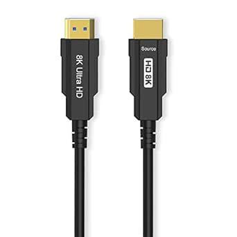 CABLEDECONN 8K HDMI 2.1 Optical Cable Real UHD HDR 8K 48Gbps,8K@60Hz 4K ...