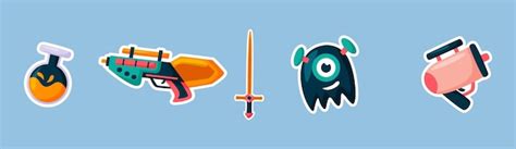 A cartoon character with a sword and a blue face with a blue face and a ...