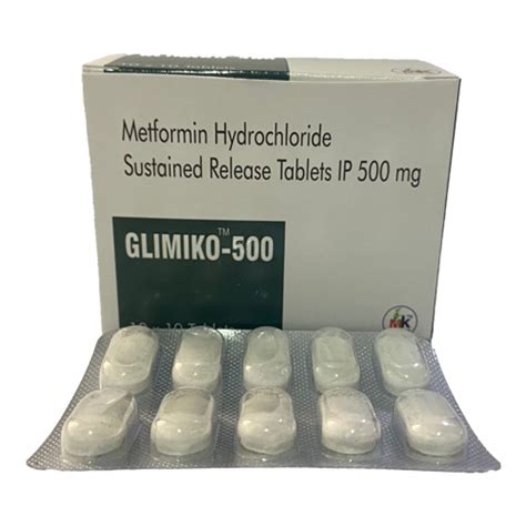 Glimiko 500 - Metformin Hydrochloride Sustained Release Tablets IP 500 ...