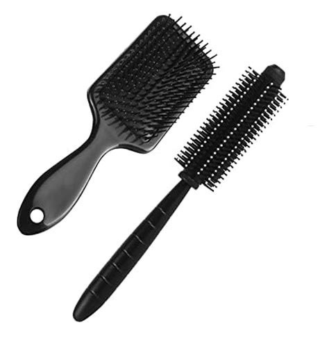 Buy ELITEWAVE Paddle and Round Hair Brush Straightener For Women, Men ...