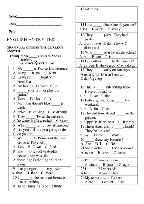 Image result for Entry Test Questions