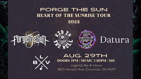 Forge the Sun @ Legends Bar & Venue wsg Datura / Kid in the Well / The ...