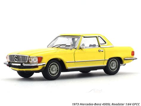1973 Mercedes-Benz 450SL Roadster yellow 1:64 GFCC diecast scale model ...