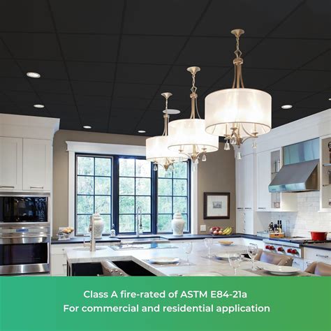 STICKGOO Black Drop Ceiling Tiles 2ft x 2ft, India | Ubuy