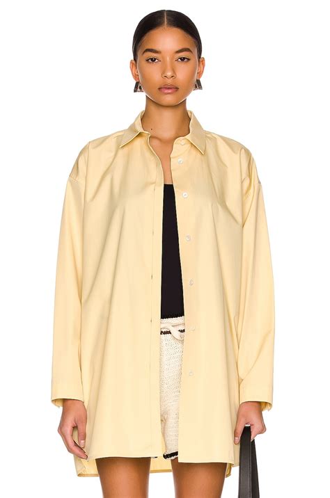 Jil Sander Boxy Fit Shirt in Dune | FWRD