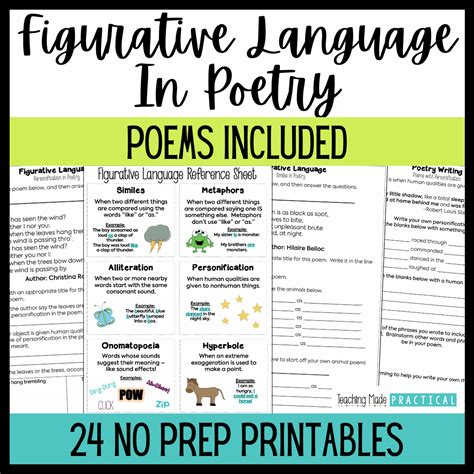 7 Examples of Figurative Language in Poetry - Teaching Made Practical