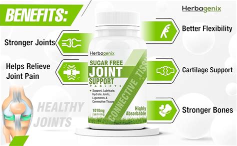 HERBAGENIX Joint Support Supplement Collagen Type 2 With Glucosamine ...